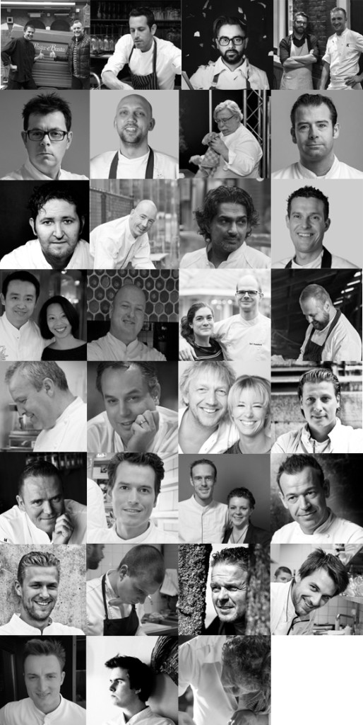 Chefs collage