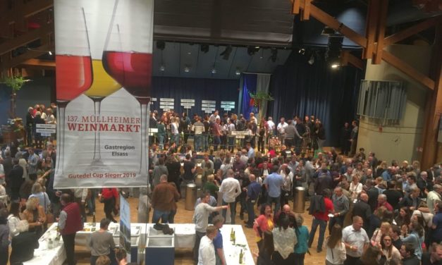 Enorme drukte bij de Müllheimer Weinmarkt