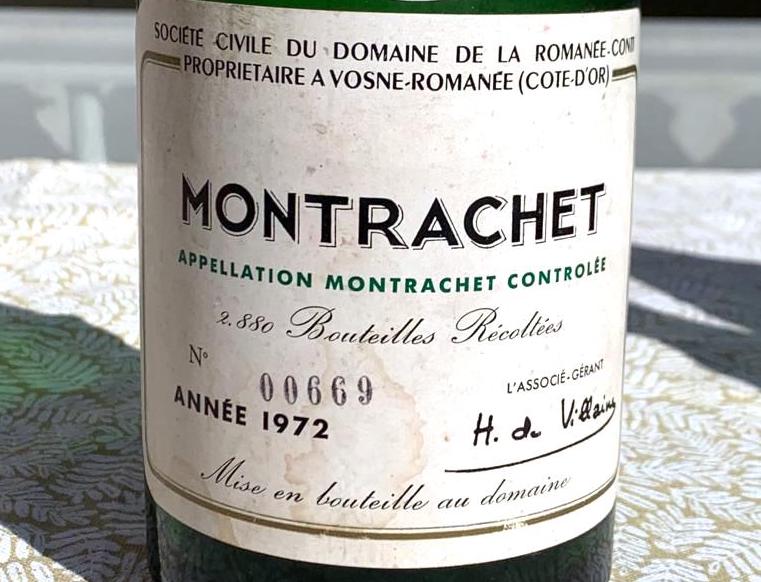 Domaine Romanée-Conti, Montrachet, Frankrijk 1972